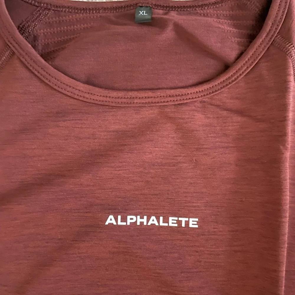 Alphalete Women's Amplify Long Sleeve Crop Top - Copper NWT - Picture 4 of 7